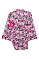 Multi Color Digital Abstract Printed loungewear/Nightsuit For Women With Pants.