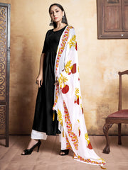 Elegant Black Rayon Printed Kurta Set: Stylish, Comfortable & Versatile Outfit