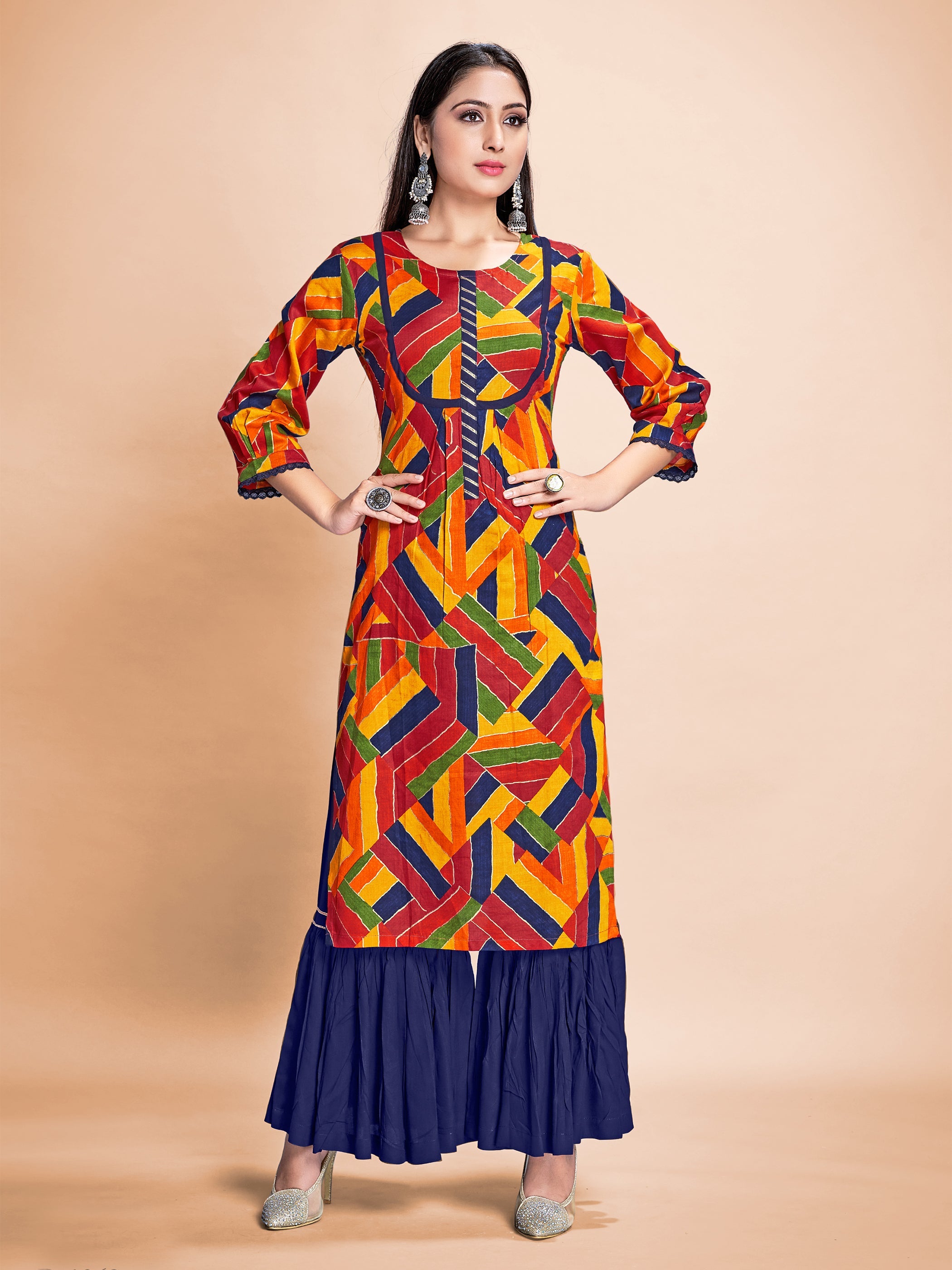 Shop Elegant Multi Rayon Printed Kurta Set - Comfort & Style for Any Occasion