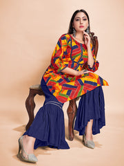 Shop Elegant Multi Rayon Printed Kurta Set - Comfort & Style for Any Occasion