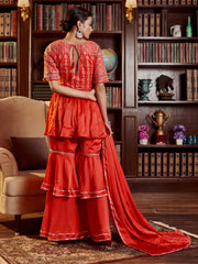 Red Cotton Embroidered Kurta Set: Elegant, Comfortable & Perfect for Festivities