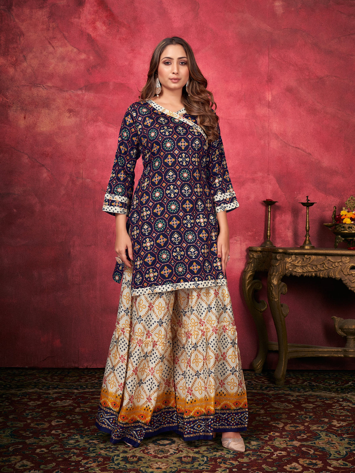 Blue Rayon Printed Kurta Set: Comfort, Elegance & Timeless Traditional Design