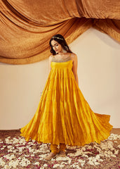 Stunning Yellow Art Silk Kurta Set: Perfect for Festive Elegance & Comfort