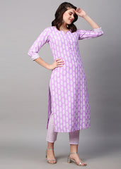 Stunning Purple Rayon Kurta Set: Stylish, Comfortable & Versatile Wardrobe Must-Have