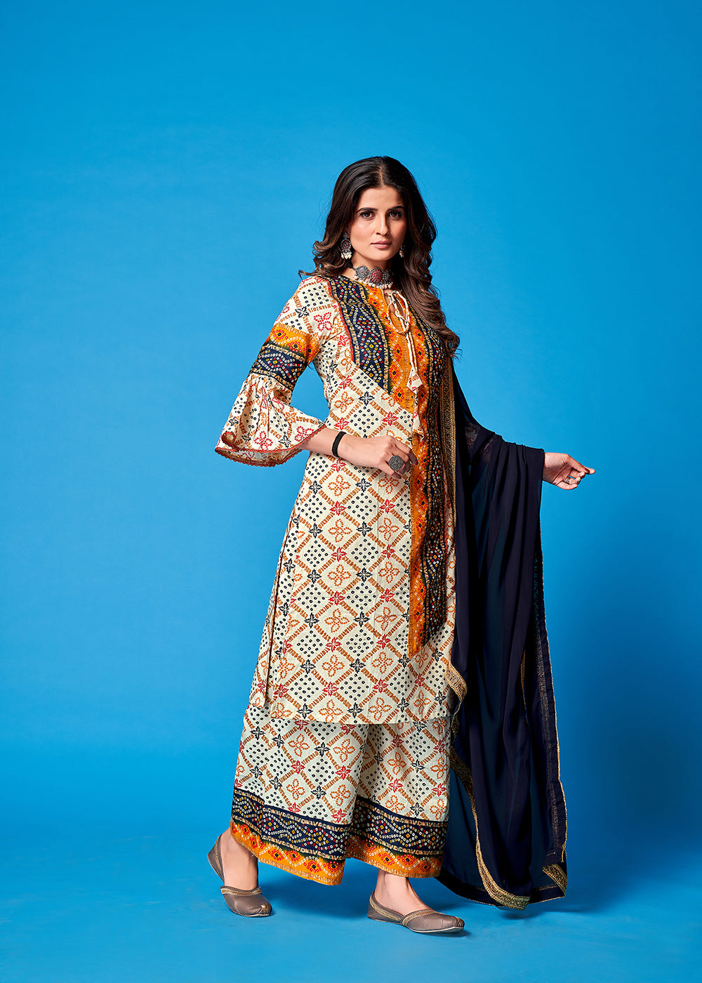 Upgrade Your Ethnic Style with Off White Rayon Printed Kurta Set for Any Occasion