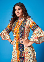 Upgrade Your Ethnic Style with Off White Rayon Printed Kurta Set for Any Occasion