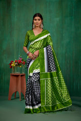 Shop Elegant Black Mysore Art Silk Printed Ready to Wear Saree Online - Best Prices